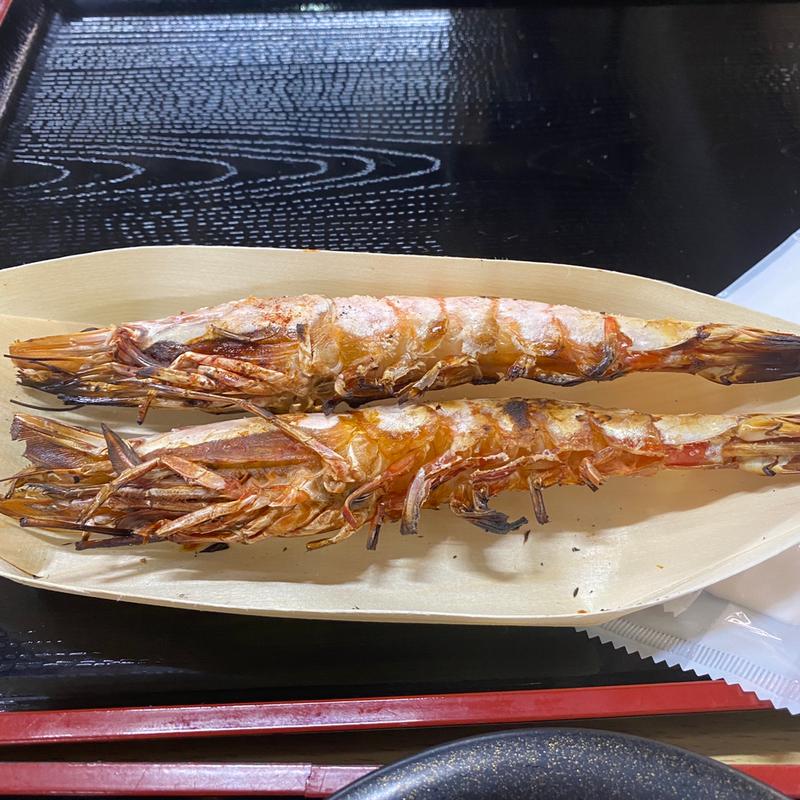 焼き海老(とれとれ市場南紀白浜「とれとれ横町」)