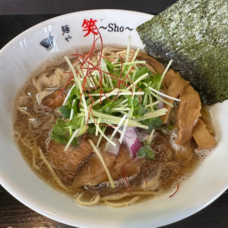 オリーブ煮干しらーめん(麺や 笑 ～sho～)
