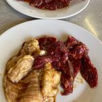 ホルモンハラミ定食200g(焼肉冷麺 大健)
