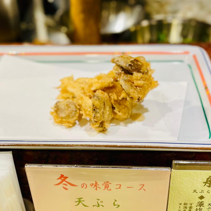 桂コース　ひらたけ(天ぷら船橋屋 新宿本店)
