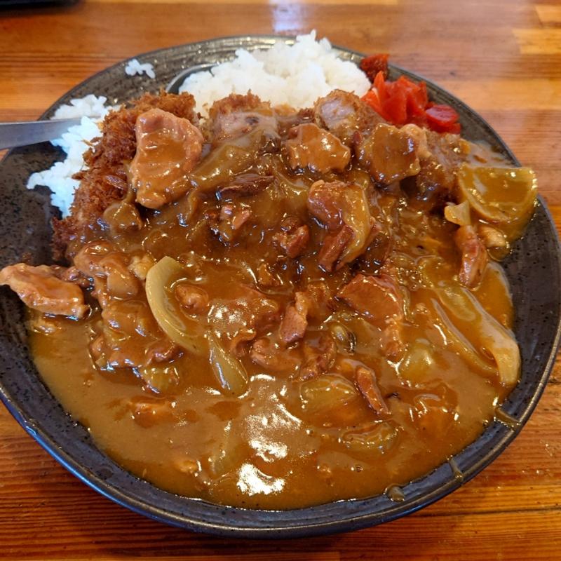 カツカレー(手打ラーメン長来)