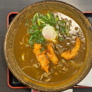 とり天カレーうどん(たらいうどん 喜多八)