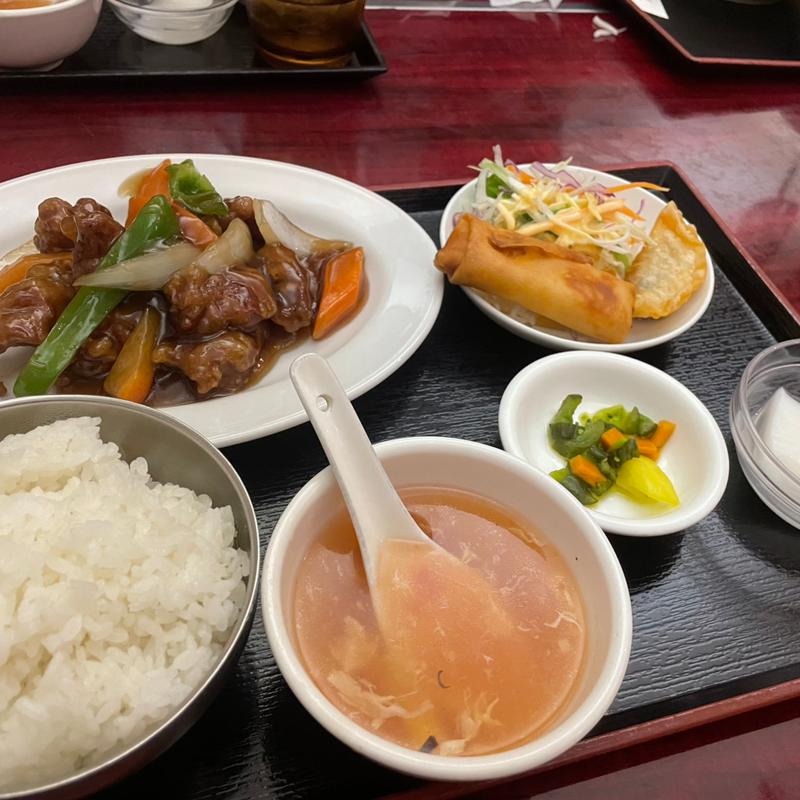 酢豚定食(豊澤園)