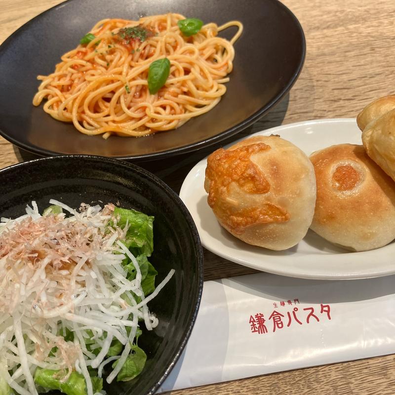 フレッシュバジルのトマトソース(鎌倉パスタ 湘南モールフィル店)