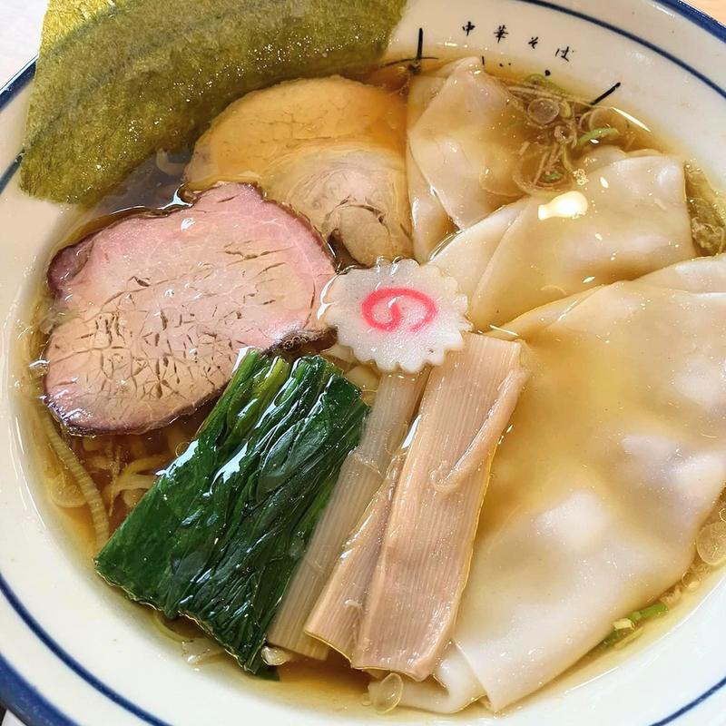 ワンタン中華そば(自家製中華そば すずらん)