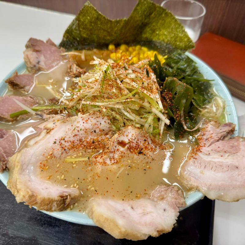 塩ねぎチャーシュー＋BV7 (ラーメンショップ北川辺店)