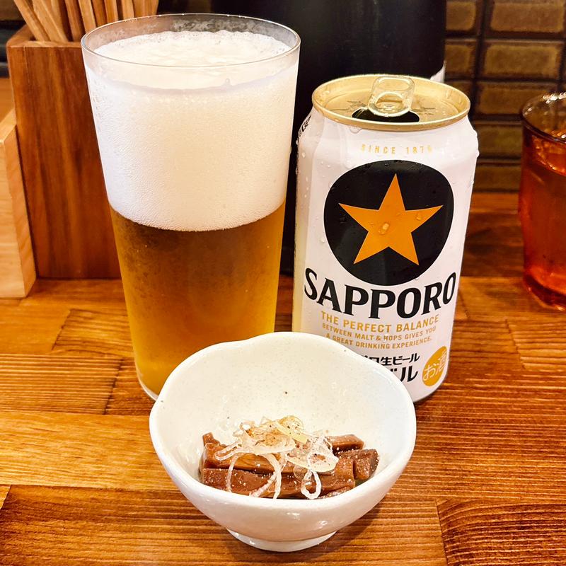 黒ラベル(350ml缶)(奈つやの中華そば)