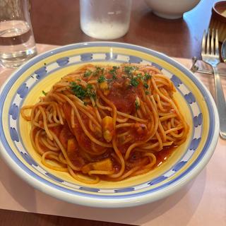 トマトとベーコンのアマトリーチェスパゲッティ(タベルナ・パパ )