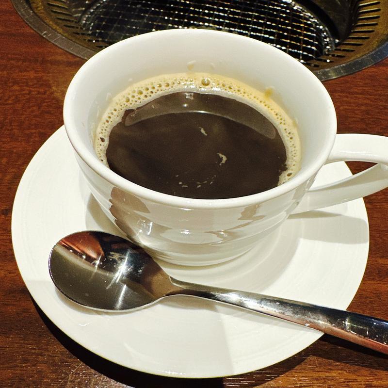ホットコーヒー(焼肉まるよし)