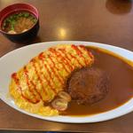 ハンバーグオムライス