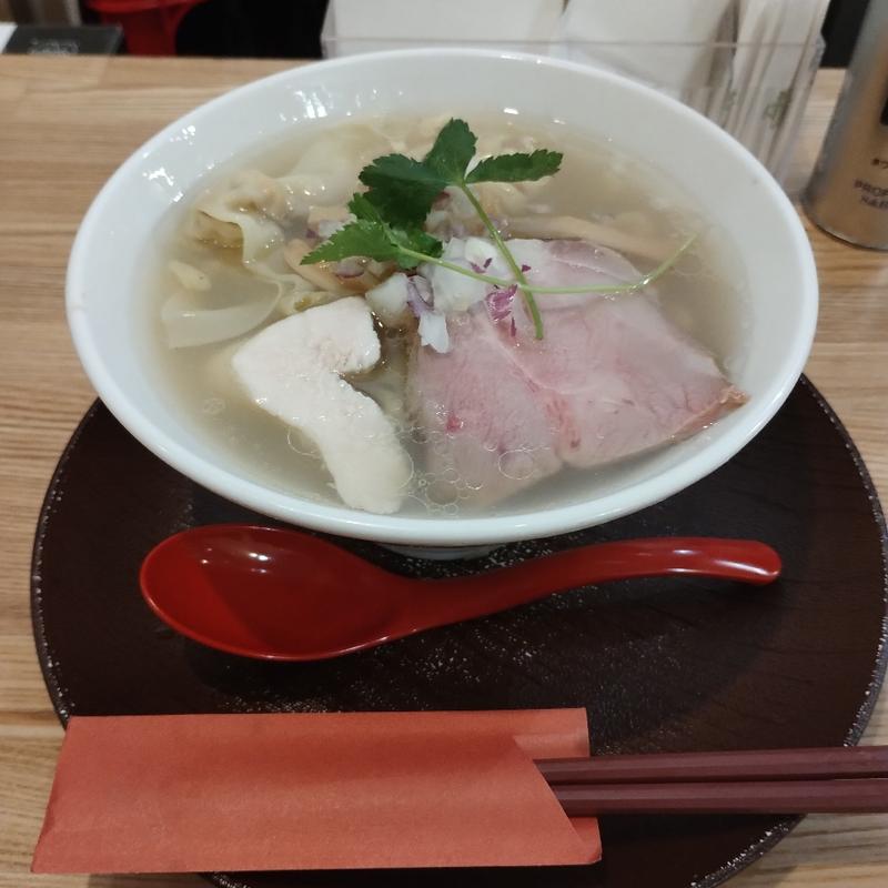 白だし　しなそば(手打ち正麺hachimitsu)