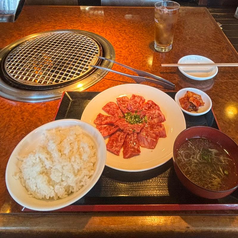 大盛焼肉定食(カルビ)(炭火ホルモン吟)