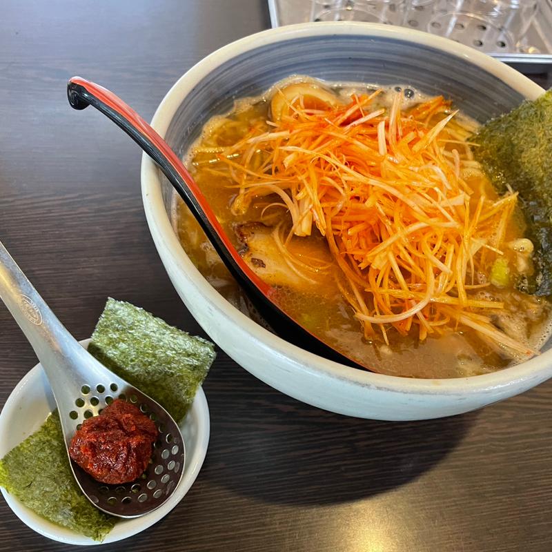 支那そば辛ネギ紅玉トッピング(支那そば分田上 )