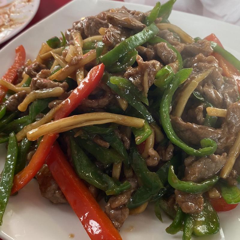 青椒牛肉絲(中華飯店)