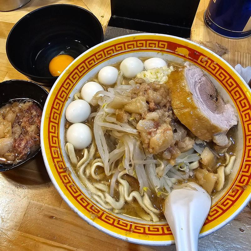 ラーメン 220g うずらたまご 生玉子(えどもんど中野)