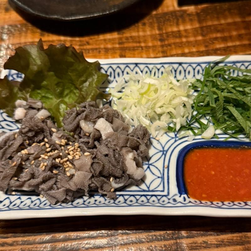 センマイ刺し(やきとり山長 稲田堤店)