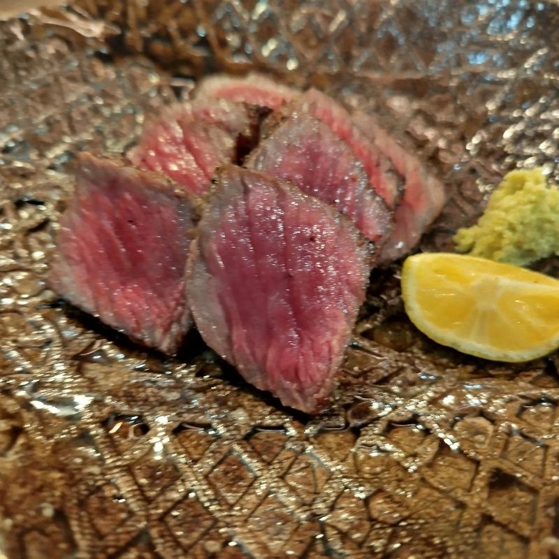 松坂牛炙り(酒蔵 森下)