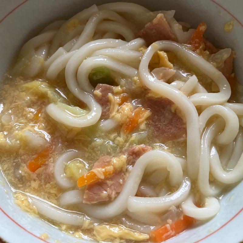 餡かけうどん(泉佐野漁協青空市場)