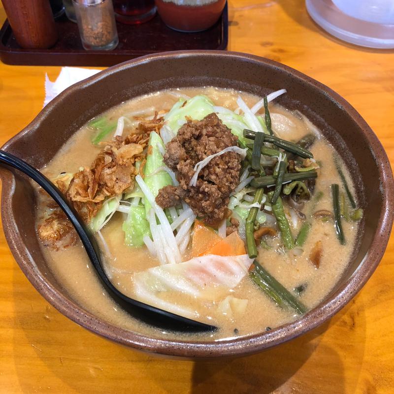 信州味噌野菜ラーメン(蔵出し味噌 門左衛門 西浦和店)