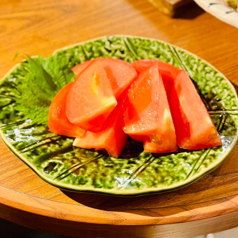 冷やしトマト(水炊きおでん しゃもん)