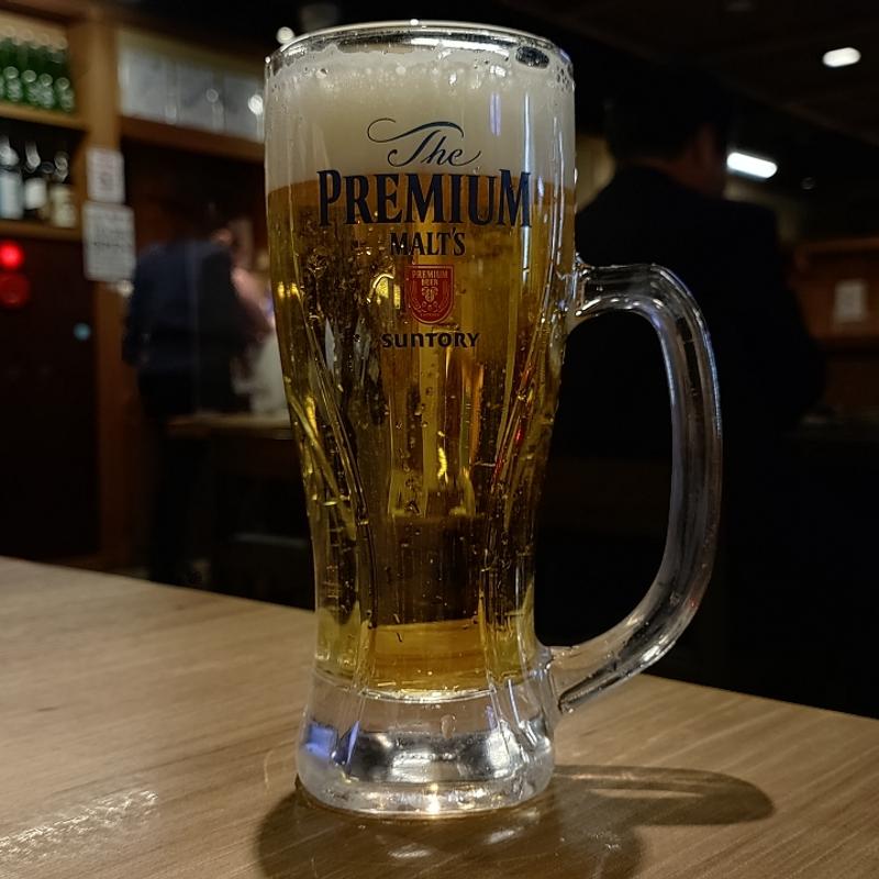 生ビール(酒場 大穴 人形町店)