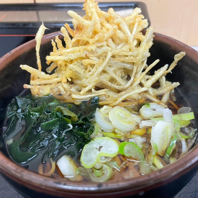 かけそば＋ごぼう天(めんや)