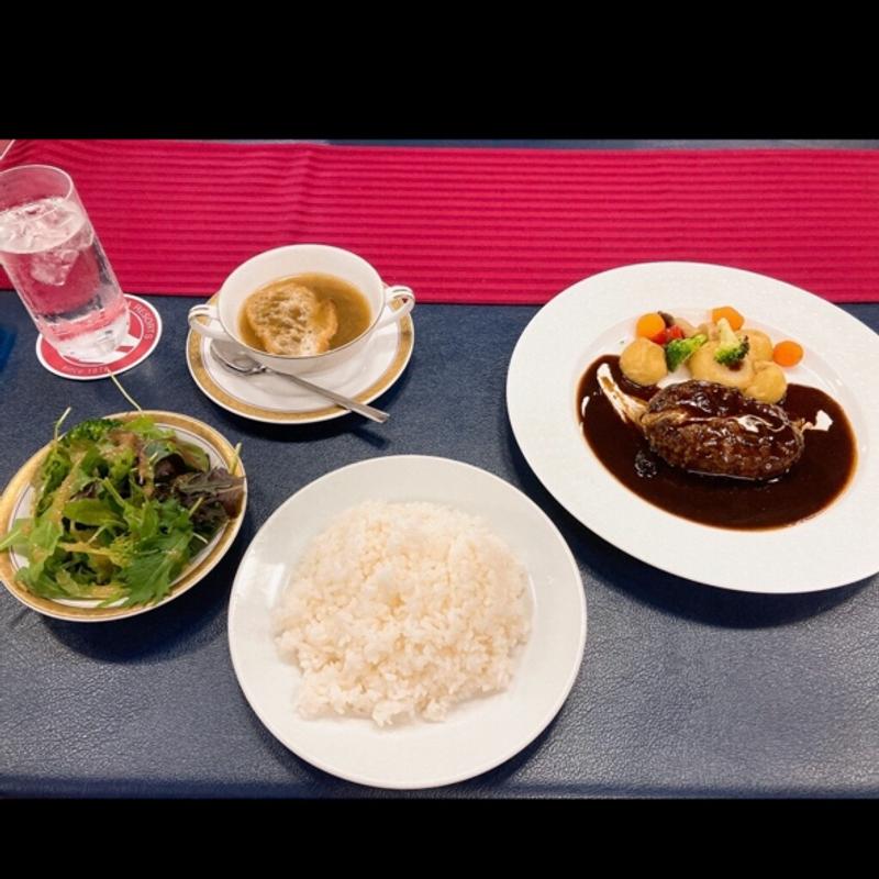 常陸牛100%ハンバーグステーキデミグラスソース(茨城ゴルフ倶楽部レストラン )