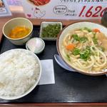 豚汁うどん卵かけ海苔ご飯セット(菩提寺パーキングエリア（下り線）スナックコーナー )