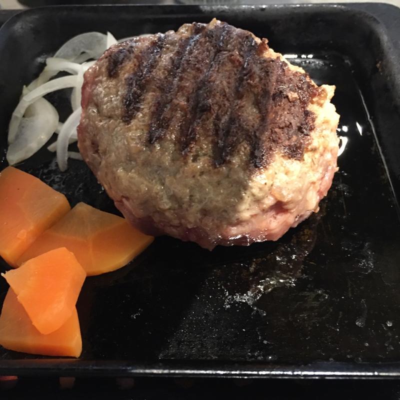 レアハンバーグ定食(和牛焼肉 中も津屋 南船場店)