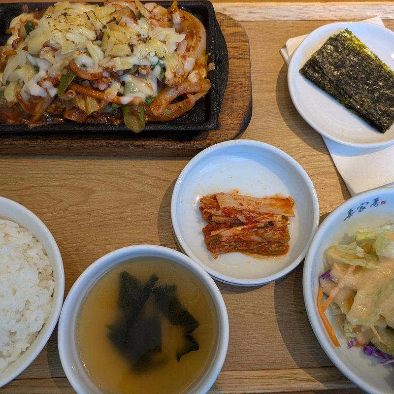 チーズタッカルビ定食(妻家房 イオンスタイル碑文谷店)