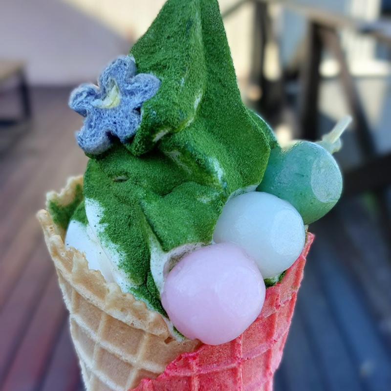 和薫るソフトクリーム 抹茶味(和 Terrace 千)