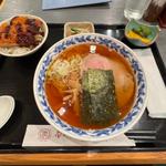 日替わりランチ　南秋ラーメン　ソースカツ丼(南秋ラーメン )