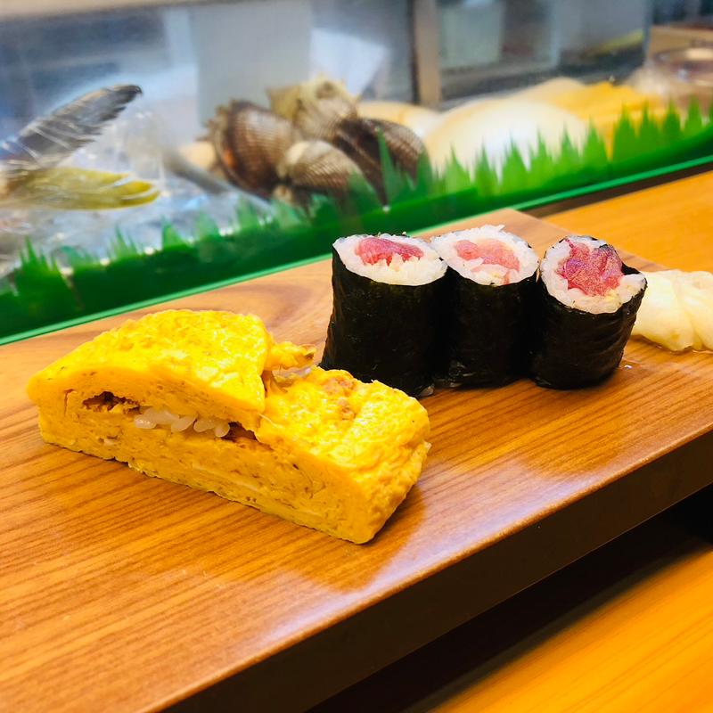 玉、鉄火巻き_寿司ランチ　(亀八寿司 )