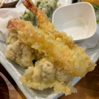 海老と白子の天ぷら(タカマル鮮魚店 ４号店)