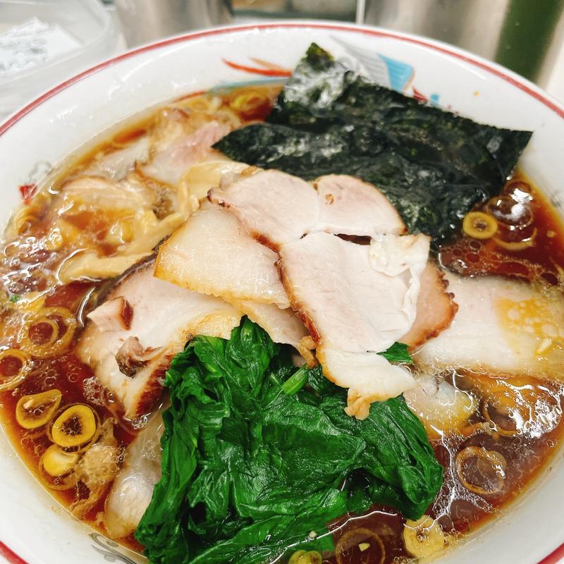 青島チャーシュー麺 大 ほうれん草 チャーシュー(青島食堂 秋葉原店 )