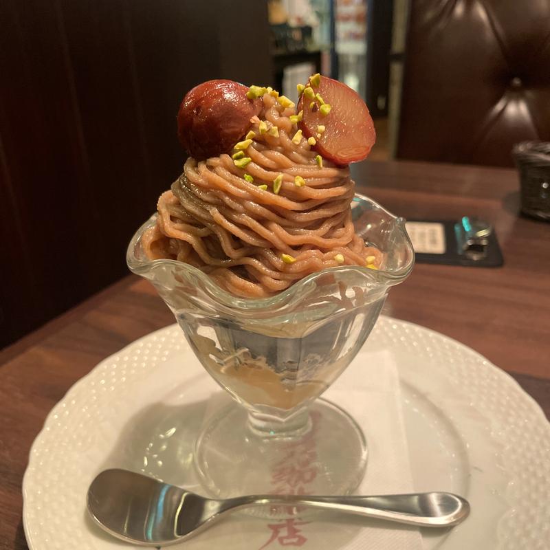 ミニモンブランパフェ(星乃珈琲店 阪急三番街店)