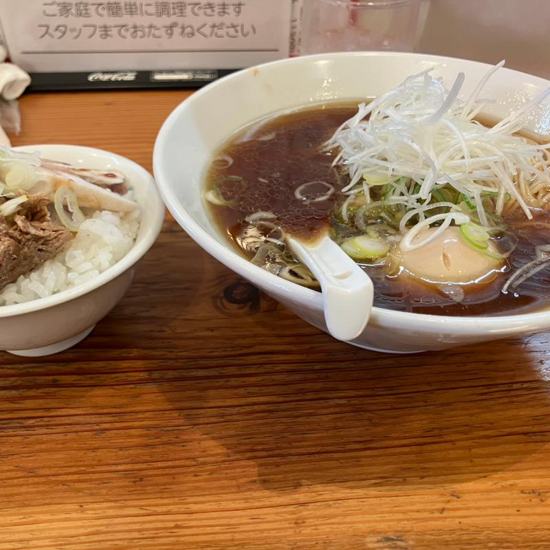 朝ラー定食　味玉子(らーめん芝浜 )