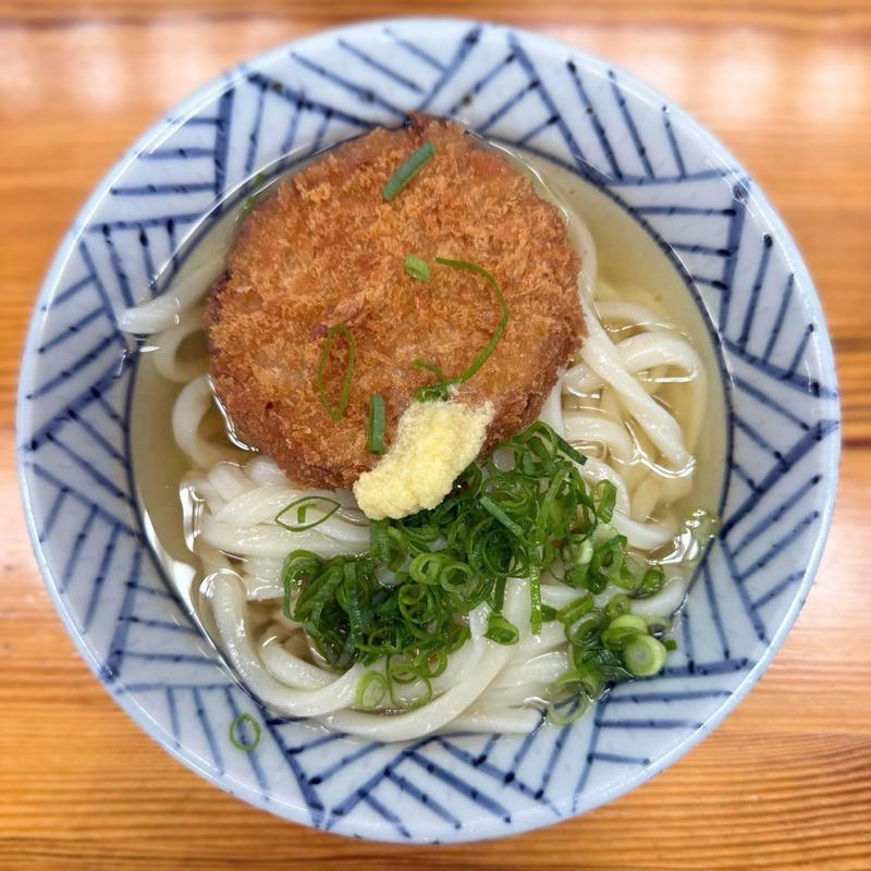 小天 メンチカツ(さか枝うどん 本店)