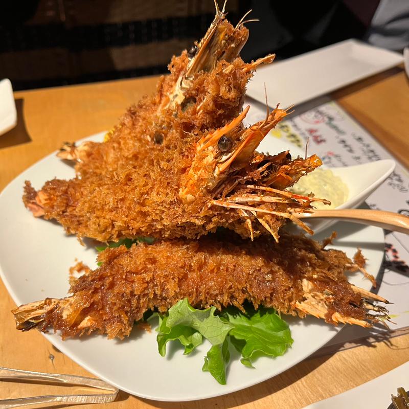 心○名物！！超特大エビフライ(洋食厨房 心○)