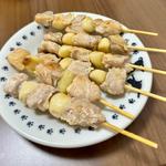 焼鳥 塩(ももにんにく)