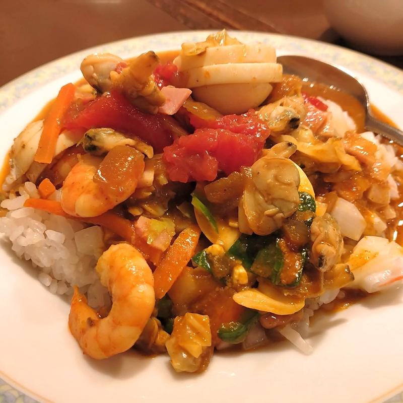 アサリと野菜(カレーハウス ボルツ)