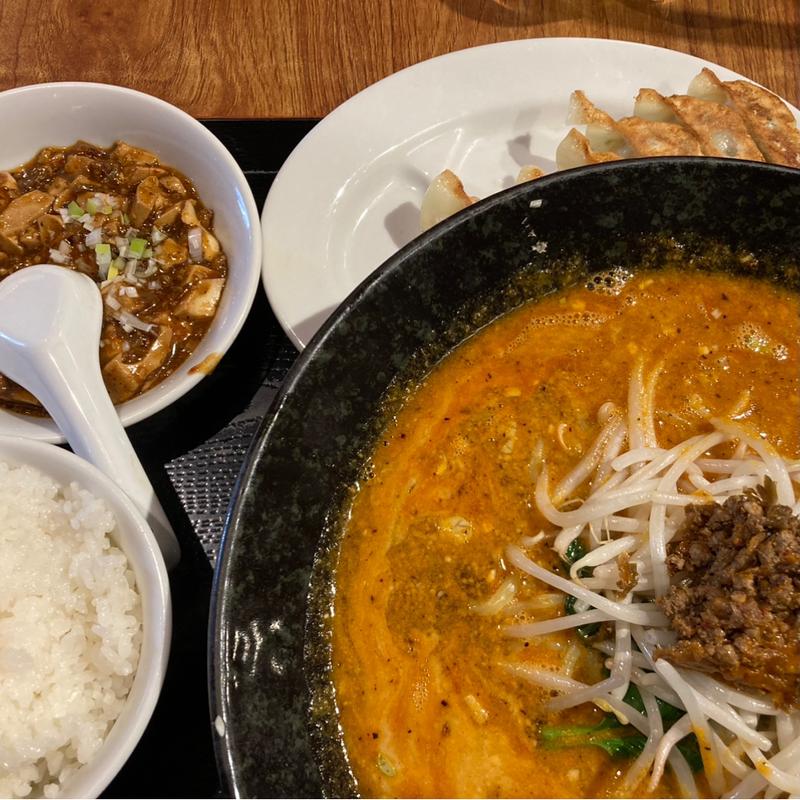 坦々麺セット(麺飯坊無双)