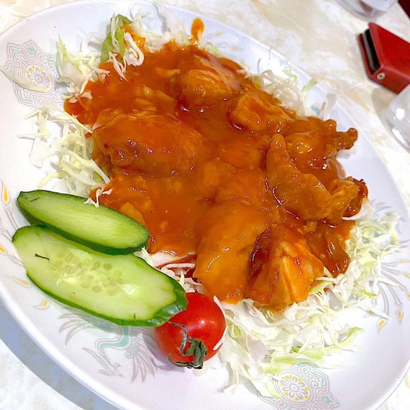 鶏のチリソース(垂水飯店 六甲道店)