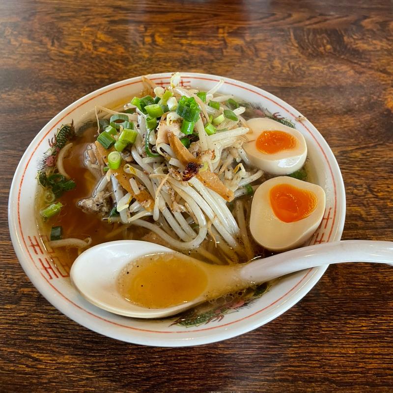 シャキシャキもやしとひき肉ボンバー(麺や横丁 縁日 )