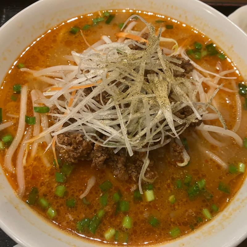 担々麺セット(健康中華 青蓮 川崎西口店)