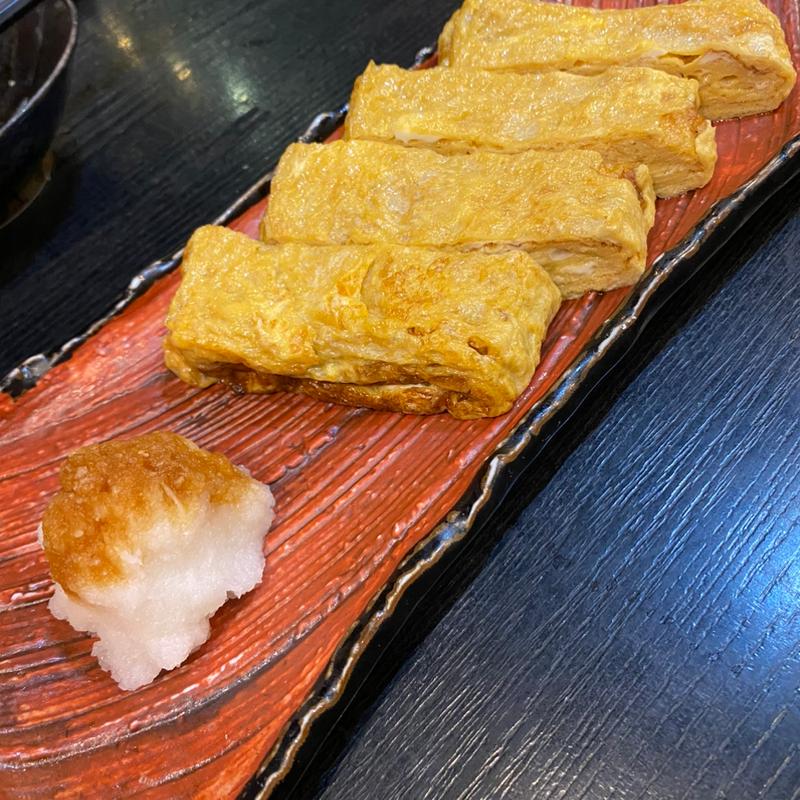 だし巻き卵(石挽蕎麦と炭串焼 一成 （イシビキソバトスミクシヤキイチナル）)