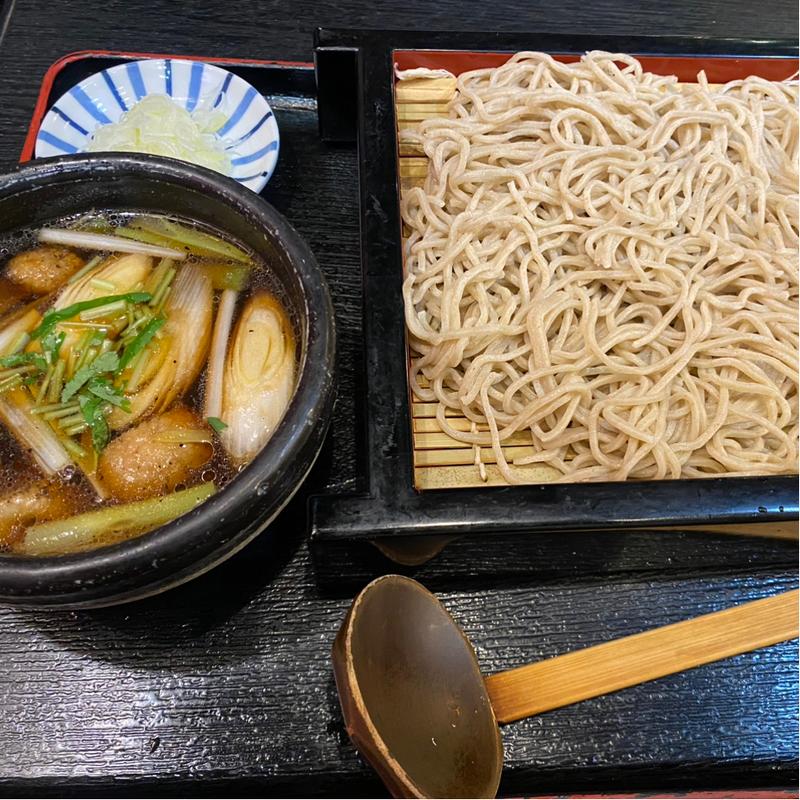 鴨汁せいろ(石挽蕎麦と炭串焼 一成 （イシビキソバトスミクシヤキイチナル）)