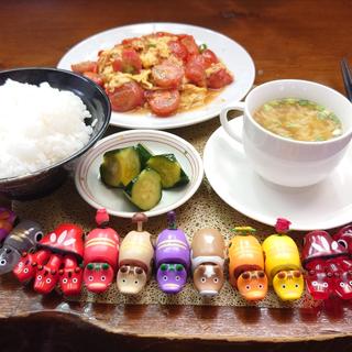 トマトと卵の炒め(ジャスミン（茉莉花）)