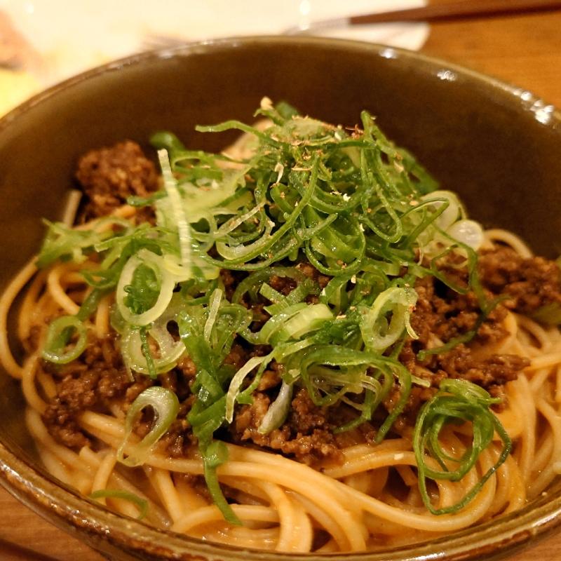 汁なし担々麺全粒粉麺(Piccolo Bar Tigre （ティグレ）)
