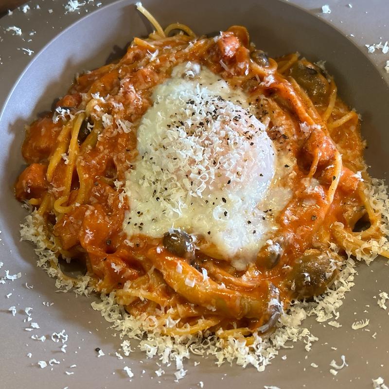 パスタランチコース（温玉のせナポリタン）(極楽イタリアンGirrolamo)